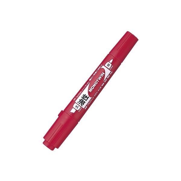 トンボ鉛筆 モノツイン 赤 10本 OD-TME25-10（直送品）