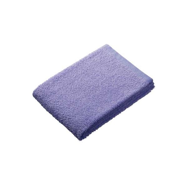 オーミケンシ ボーダー入バスタオル ライラック 10400202（直送品）