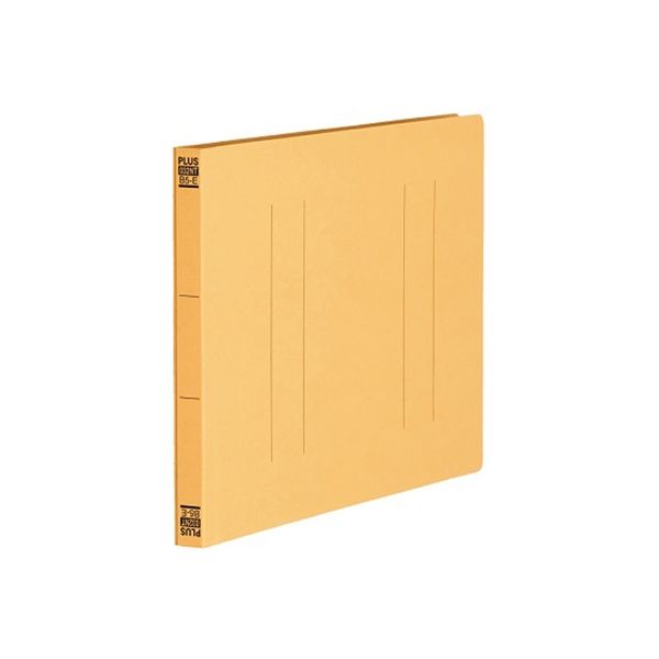 プラス フラットファイル縦罫B5E YL 10冊 No.032NT（直送品）