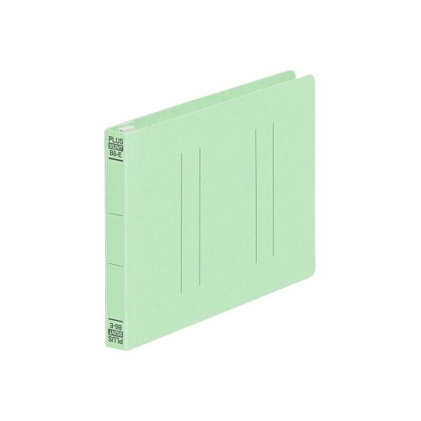 プラス フラットファイル縦罫B6E GR 10冊 No.052NT（直送品）