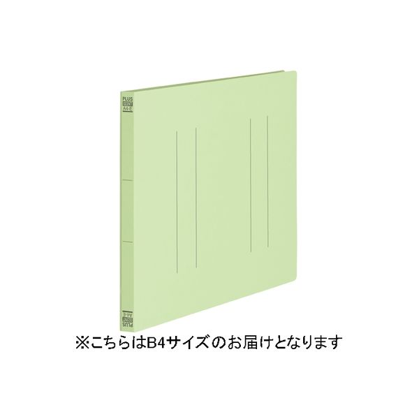 プラス フラットファイル縦罫B4E GR 10冊 No.012NT（直送品）