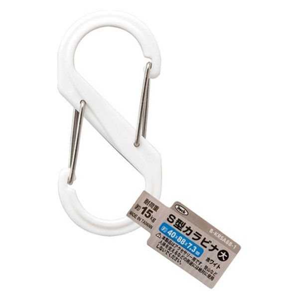 半額sale - タイムセールをお見逃しなく アイテック アスクル - B-KRSA88-1（直送品） ホワイト S型カラビナ その他