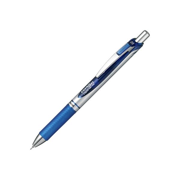 ぺんてる エナージェル 0.5 シルバー青10本 BLN75Z-C-10（直送品）