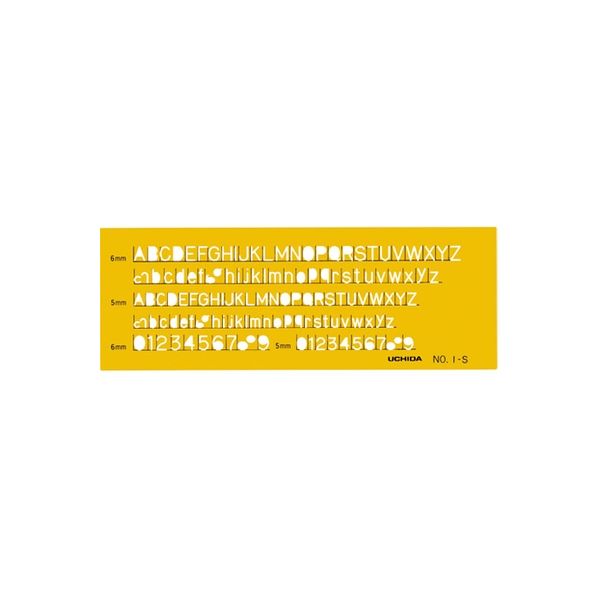 内田洋行 英字数字定規 No.1-S 1-843-1011（直送品）