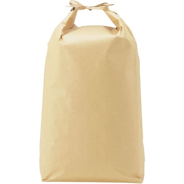 【袋・包装資材（米袋）】マルタカ KH-0800 紐付クラフト 無地 窓無 1kg 1梱包（100枚入）（直送品）