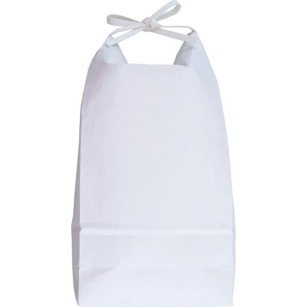 【袋・包装資材（米袋）】マルタカ KH-0851 紐付白クラフト 無地 窓無 2kg 1梱包（100枚入）（直送品）