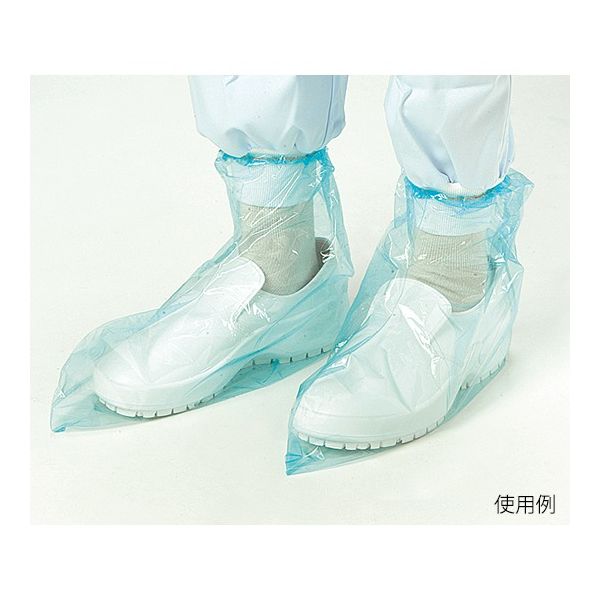 ホワイトマックス 短靴用ポリエチレンシューズカバー ブルー 500枚入 FC-4 1ケース(500枚) 62-9849-34（直送品）
