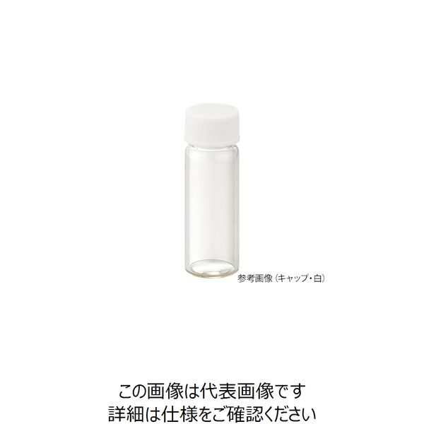 ねじ口瓶(無色)+フェノールキャップ(黒)+フッ素PTFE/シリコンパッキン 組合せセット 100組入 Sー08 250303 1箱(100個)（直送品）