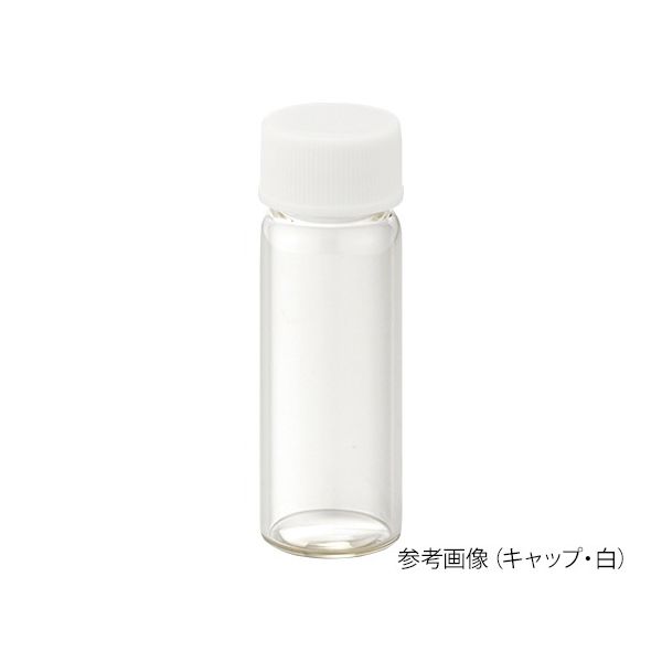 ねじ口瓶（無色）+PPキャップ（白）+PTFEシリコンパッキン 組合せセット 100組入 S-08 250083 62-9975-08（直送品）