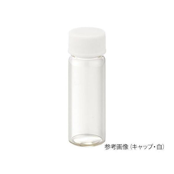 ねじ口瓶(無色)+メラミンキャップ(白)+フッ素PTFE/ニトリルパッキン 組合せセット 100組入 Sー08 250183（直送品）