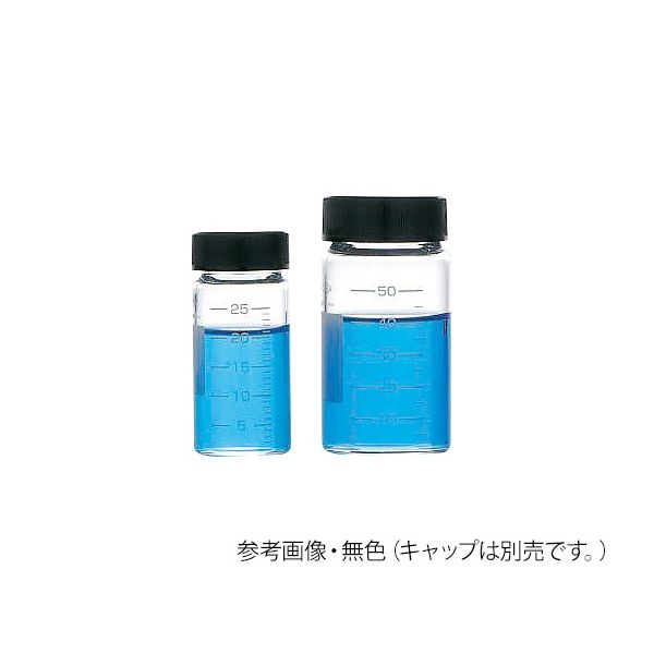 日電理化硝子 目盛付バイアル(水質検査瓶) 瓶のみ 無色 25mL 50本入 GVー25 206023 1箱(50本) 62-9977-81（直送品）