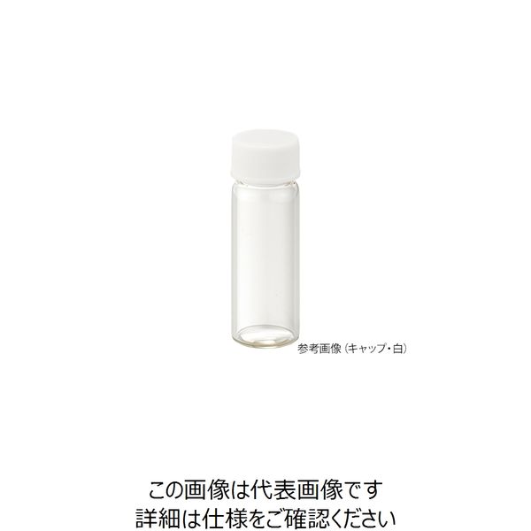 ねじ口瓶（無色）+メラミンキャップ（白）+シリコンゴムパッキン 組合せセット 100組入 S-09B 250145 62-9979-88（直送品）