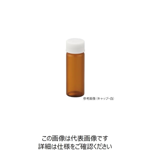 ねじ口瓶(茶)+フェノールキャップ(黒)+フッ素PTFE/ニトリルパッキン 組合せセット 100組入 Sー07 250292（直送品）