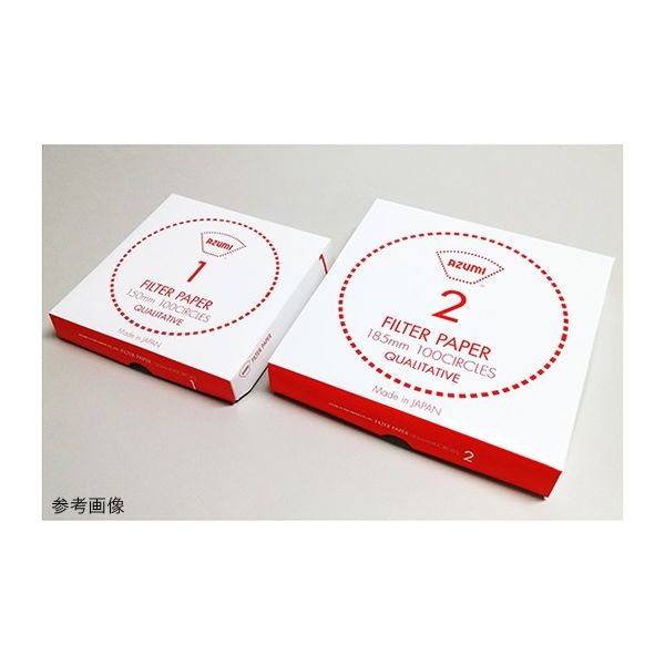 安積濾紙 定性濾紙 Φ110 No.1 1箱(100枚) 63-1200-95（直送品）