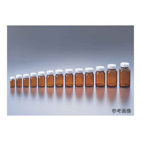 マルエム 軽量規格瓶(褐色) No.6 100本入 0612-76 1ケース(100個) 63-0988-88（直送品）