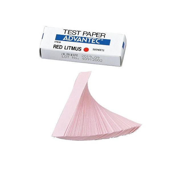 アドバンテック東洋 リトマス試験紙 紙箱入り 赤 07020040 1箱 63-1236-79（直送品）