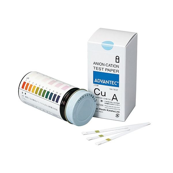 アドバンテック東洋 イオン試験紙 カッパーチェックA 07030030 1箱(100枚) 63-1236-81（直送品）