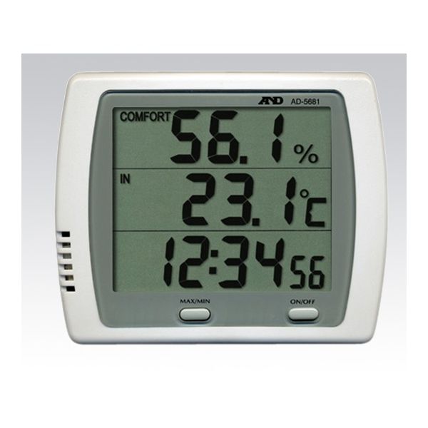アズワン 温湿度計 校正証明書付 AD-5681 1個 2-7397-02-20（直送品）