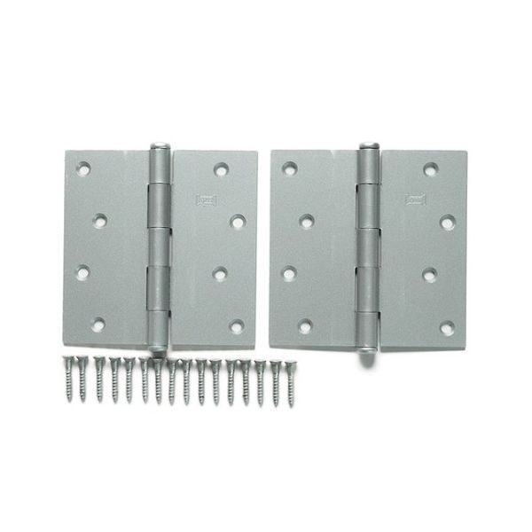 ハイロジック 義星角蝶番 102mm シルバー PY609 1セット(2個) 61-7020-99（直送品）