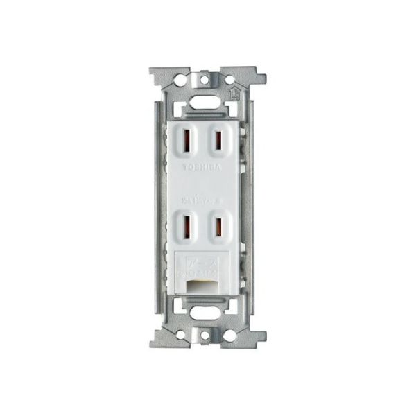 朝日電器 アース付きダブルコンセント EW-1112HN 1個 62-8570-23（直送品）
