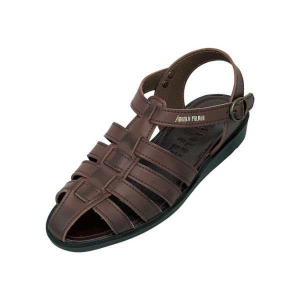 ダイマツ 本革バックバンドサンダル ダークブラウン L AP6611 1足 62-9851-76（直送品）