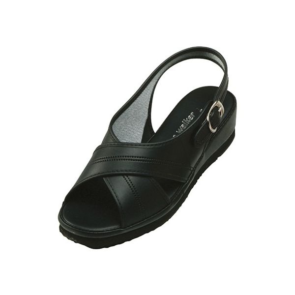 ダイマツ PWベーシックサンダル ブラック M PW7602 1足 62-9849-74（直送品）