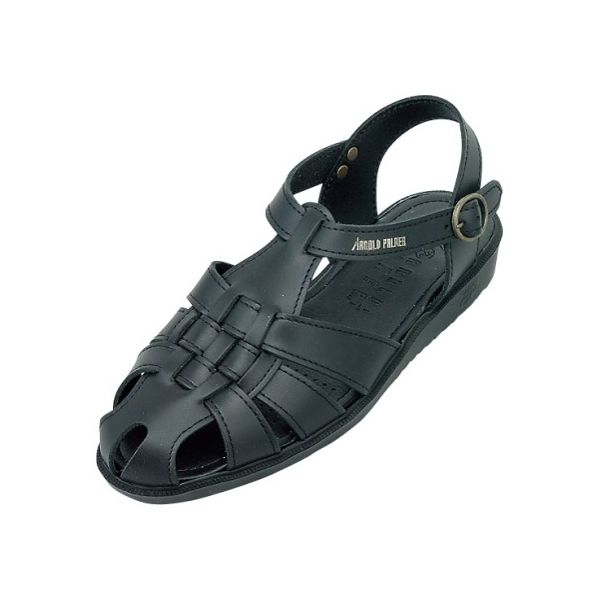 ダイマツ 本革バックバンドサンダル ブラック L AP6610 1足 62-9851-88（直送品）