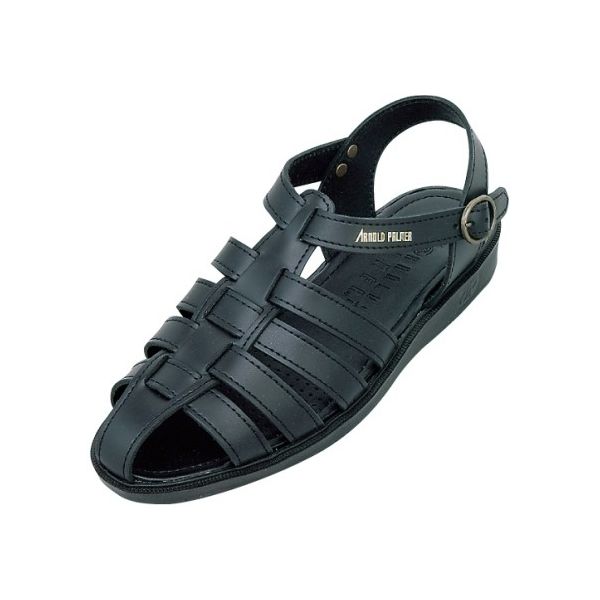 ダイマツ 本革バックバンドサンダル ブラック M AP6611 1足 62-9851-71（直送品）