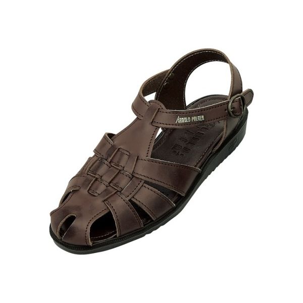 ダイマツ 本革バックバンドサンダル ダークブラウン L AP6610 1足 62-9851-92（直送品）