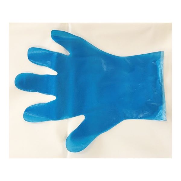 ポリエチレン手袋 ガードマックス TOー402B ブルー L 400枚×24箱 TO-402B(L) 1ケース(9600枚)（直送品）