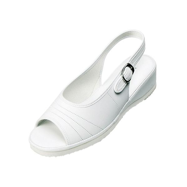 ダイマツ PWベーシックサンダル ホワイト M PW7601 1足 62-9849-61（直送品）