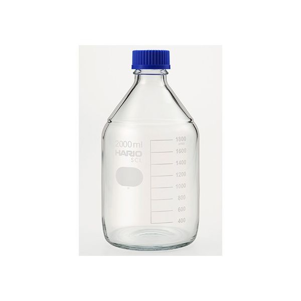 HARIO（ハリオ） 耐熱ねじ口瓶（液切リング付） GL-45 2000mL NBO-2L-SCI 1本 62-9920-28（直送品） - アスクル