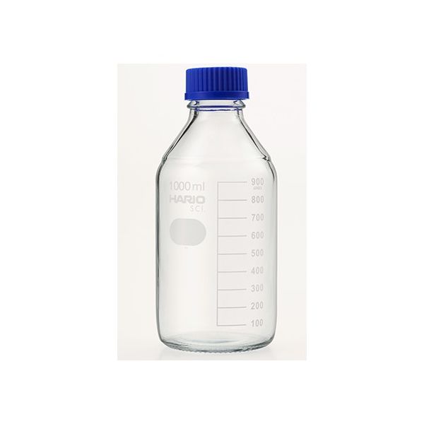 HARIO 耐熱ねじ口瓶(液切リング付) GLー45 1000mL 10本入 NBO-1L-SCI 1箱(10本) 63-1246-38（直送品）