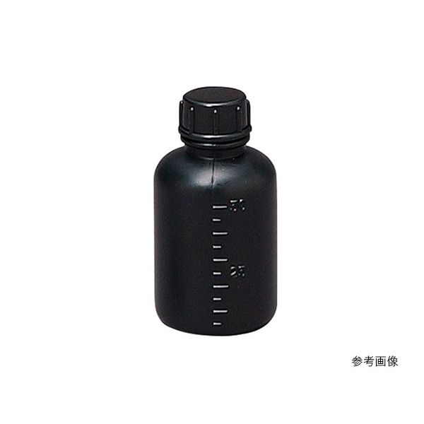 瑞穂化成工業 細口びん 黒色 PE 50mL 0111BK 1個 63-1278-60（直送品）