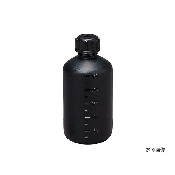 瑞穂化成工業 細口びん 黒色 PE 500mL 0116BK 1個 63-1278-63（直送品）