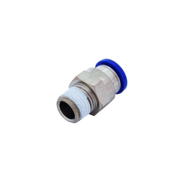 新潟精機 チューブ継手 丸穴付ストレート PC10-02 1個 63-1315-48（直送品）