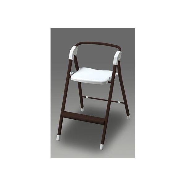 オークス ステップアップチェア ダークブラウン X13 1個 62-9938-53（直送品）