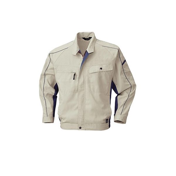 ビッグボーン 長袖ジャケット シルバーグレー×ブルーグレー 6657-61-M 1枚 63-1801-30（直送品）