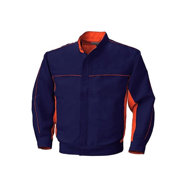 ビッグボーン 長袖ジャケット ネイビー×オレンジ 5637-55-5L 1枚 63-1798-56（直送品）