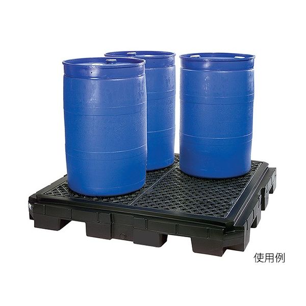 ニューピグコーポレーション ピグヘビーデューティポリスピル コンテイメントパレット PAK672BK-WD 1個 63-1274-20（直送品）