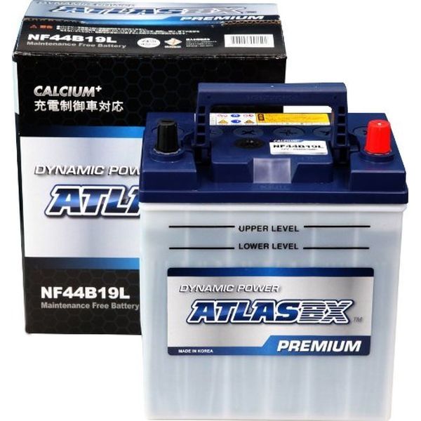 【カー用品】ATLASBX 国産車バッテリー充電制御車対応 ATLAS PREMIUM AT NF44B19L 1個（直送品）