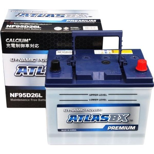 【カー用品】ATLASBX 国産車バッテリー充電制御車対応 ATLAS PREMIUM AT NF95D26L 1個（直送品）