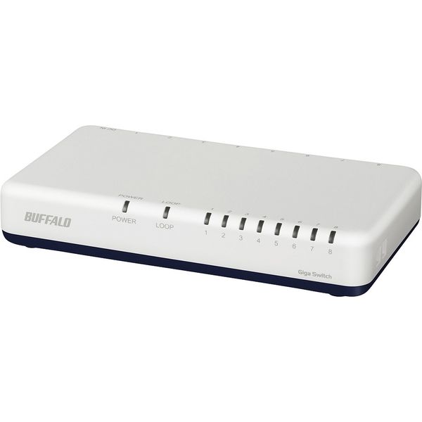 バッファロー Giga 8ポート スイッチングハブ 電源外付け LSW6
