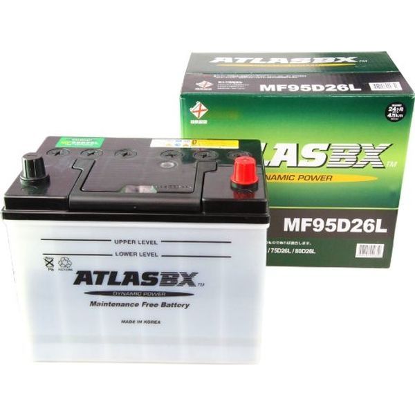 【カー用品】ATLASBX 国産車バッテリー Dynamic Power AT 95D26L 1個（直送品）
