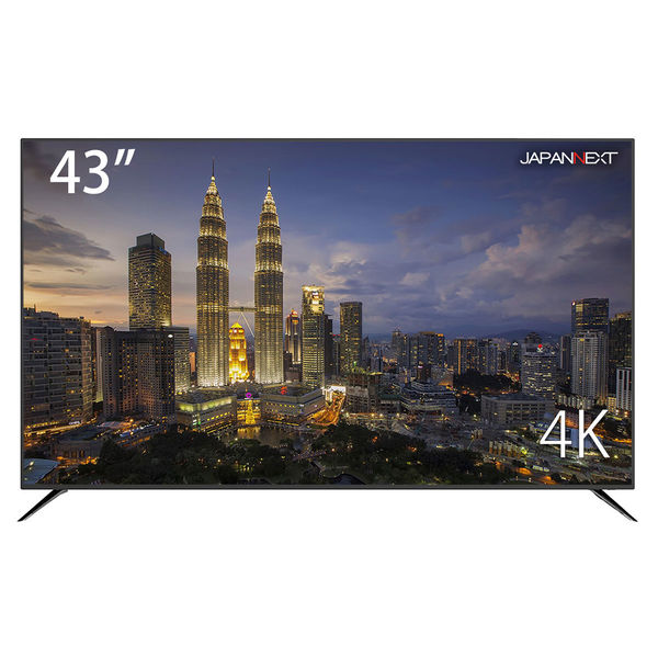 ジャパンネクスト 4K 43インチ液晶ディスプレイ UHD JN-VT4300UHD 1個（直送品） 大型モニター（直送品）