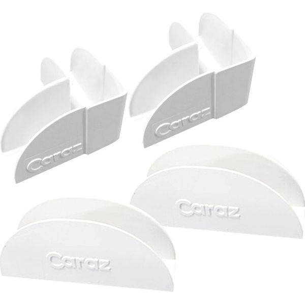 Caraz（カラズ） ベビーサークル オプション 固定ホルダー 角型タイプ ホワイト 1セット（4個入）（直送品）