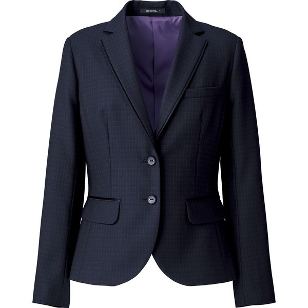 ボンマックス BONOFFICE ジャケット ネイビー×パープル 11号 AJ0268-38-11（直送品）