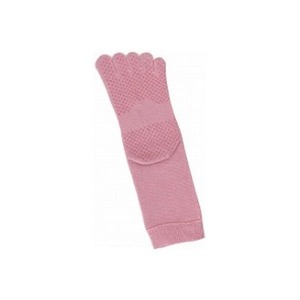 神戸生絲 すべり止め付 5本指靴下 婦人用 ピンク 3305　【介護用衣類】介援隊カタログ U0308（直送品）