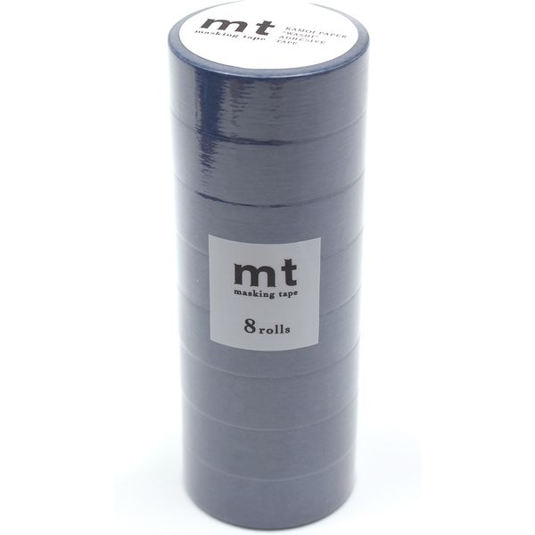 mt マスキングテープ 8P（8巻セット） スモーキーブルー[幅15mm×7m] MT08P521 1個 カモ井加工紙（直送品）