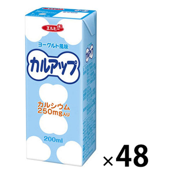 【アウトレット】エルビー　カルアップ　200ｍｌ　2023　パック飲料　紙パック　カルシウム　1セット（24本入×２）